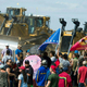 The Standing Rock Sioux Tribe and allies protesting the construction of the Dakota Access Pipeline in September 2016.